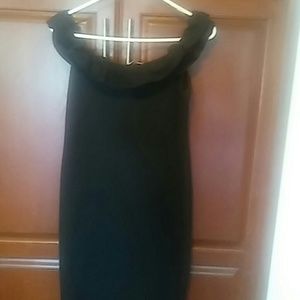 Black midi dress